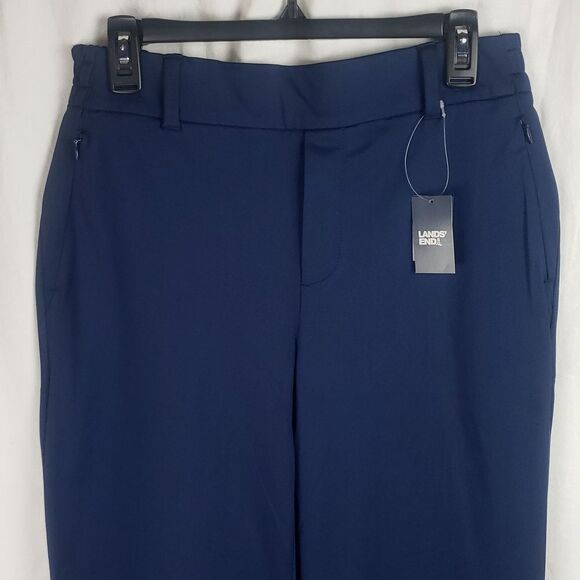 Land's End Women's Small Navy Blue Chino Pants - Picture 2 of 16